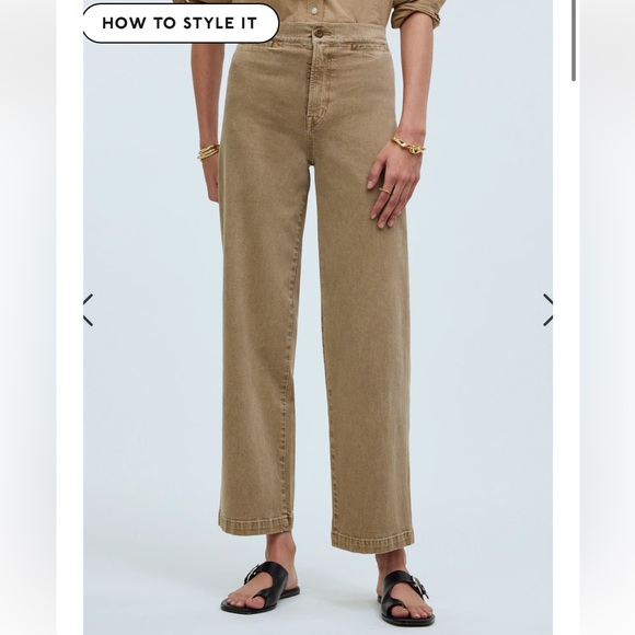 Madewell Denim - Madewell The Emmett Wide Leg Crop Pant